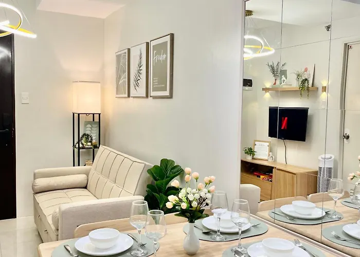 Cozy 2br For 6pax In High-floor, Wi-fi & Family Games Near It Park Cebu- Unit Scarlett By Gerra Aparthotel 4*