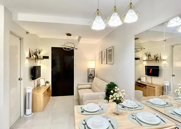 Aparthotel Cozy 2br For 6pax In High-floor, Wi-fi & Family Games Near It Park Cebu- Unit Scarlett By Gerra