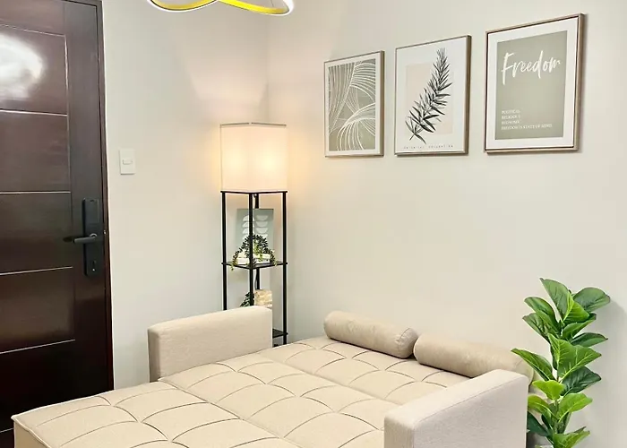 Cozy 2br For 6pax In High-floor, Wi-fi & Family Games Near It Park Cebu- Unit Scarlett By Gerra Aparthotel Mandaue City
